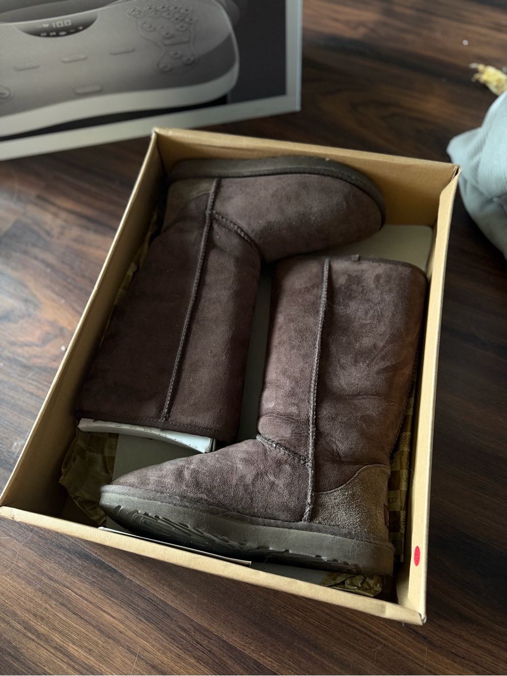 UGG Tall Classic Boots in Dark Brown Suede
